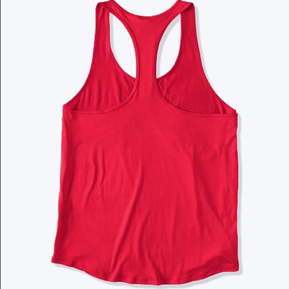 ❗️LAST💕VS PINK RED LOGO RACERBACK TANK TOP - Picture 5 of 10